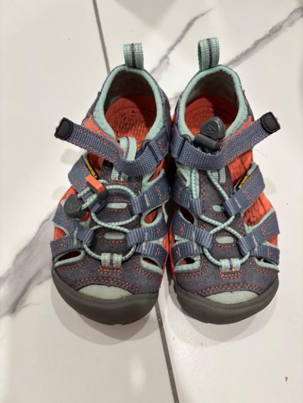 Keen Kids Newport H2 Sandals Blue Orange – Toddler Size 10 – EUC